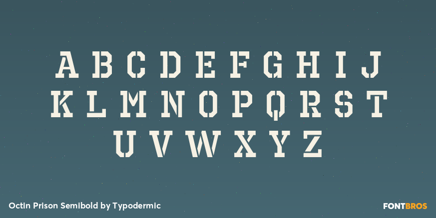 Octin Prison Semibold Font Poster #1