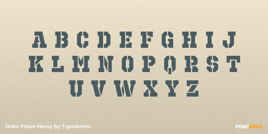 Octin Prison Heavy Font Poster #2