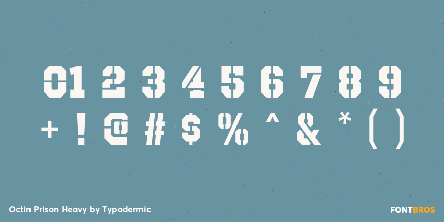 Octin Prison Heavy Font Poster #4