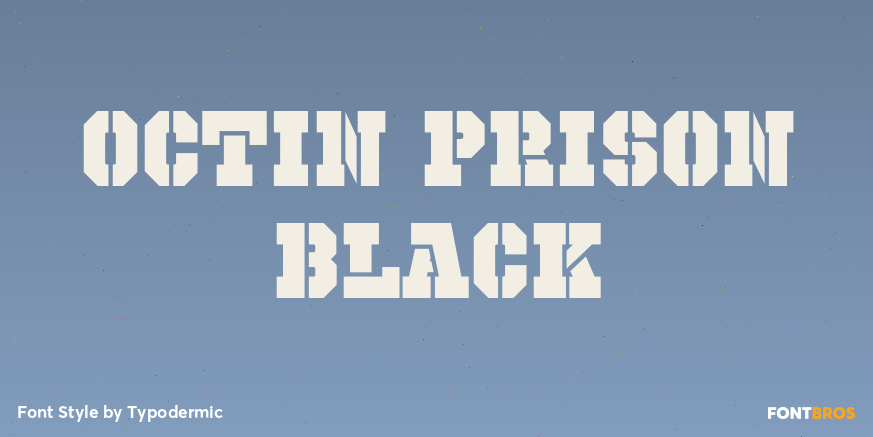 Octin Prison Black Poster