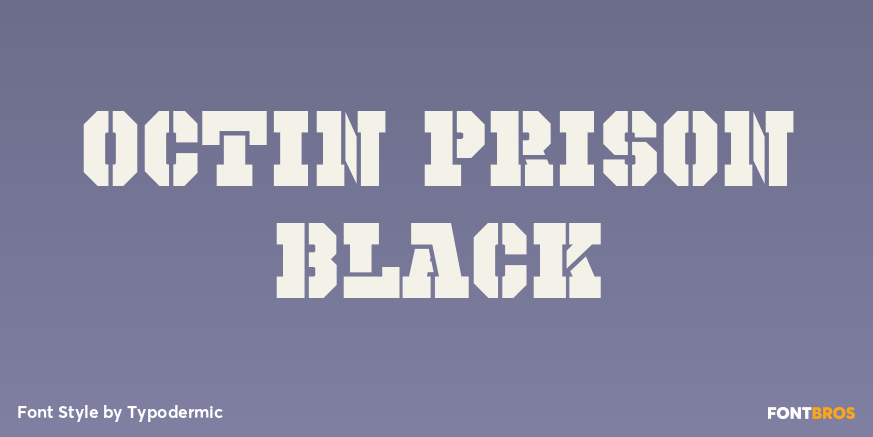 Octin Prison Black Poster