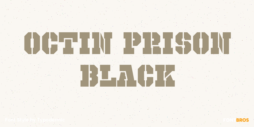 Octin Prison Black Poster