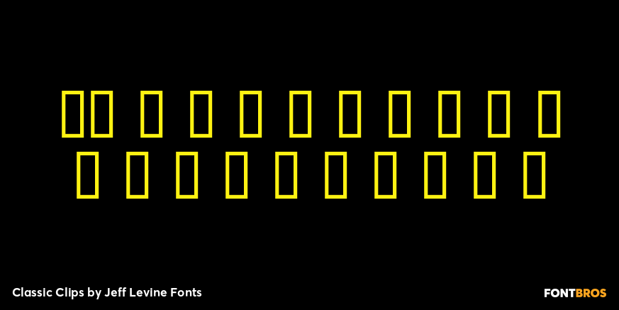 Classic Clips Font Poster #4