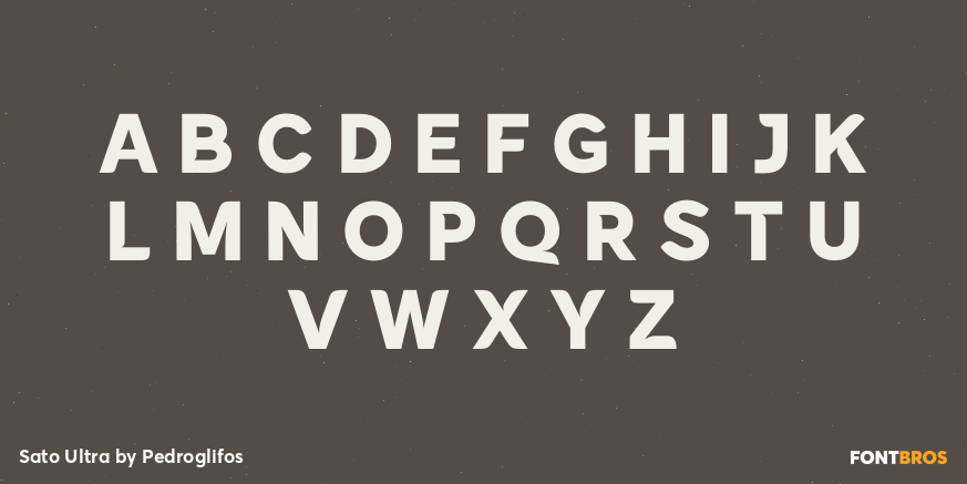 Sato Ultra Font Poster #2