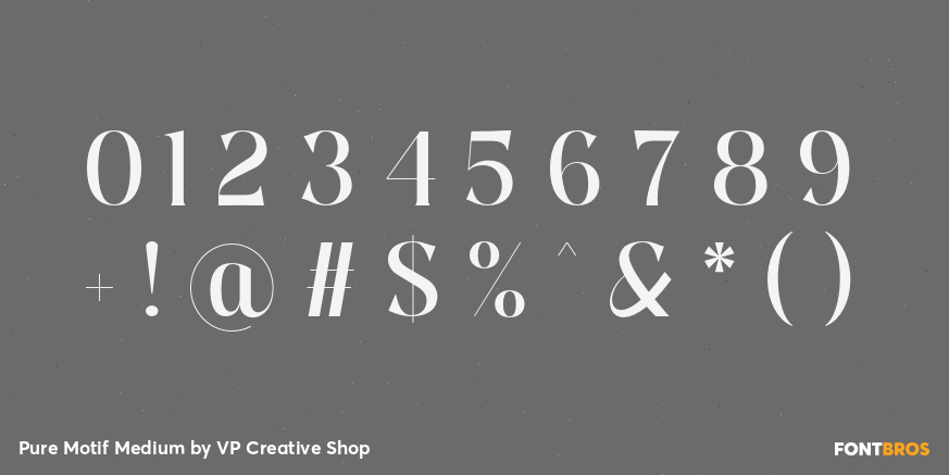 Pure Motif Medium Font Poster #4