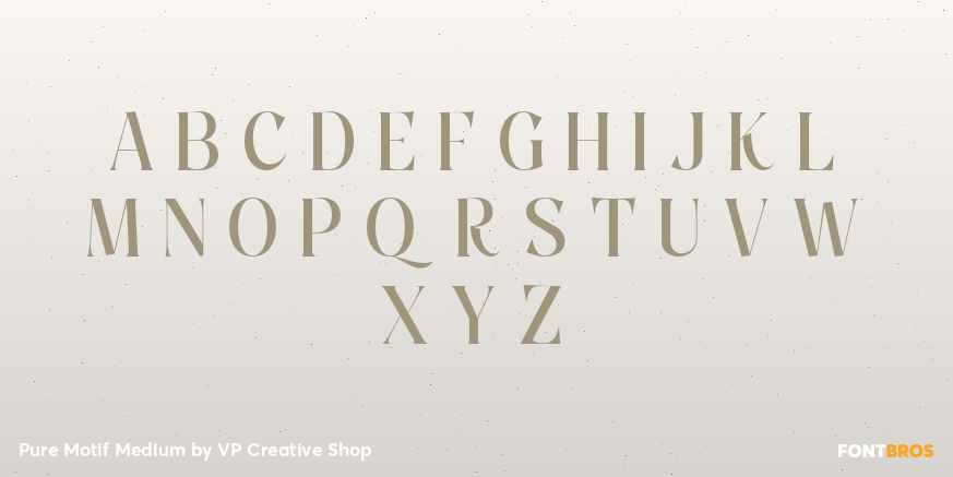 Pure Motif Medium Font Poster #2