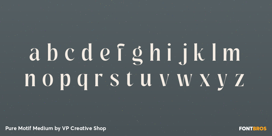Pure Motif Medium Font Poster #3