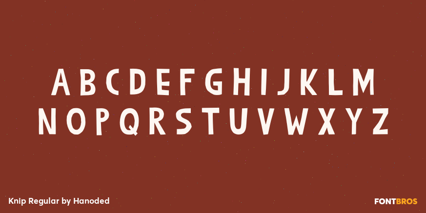 Knip Regular Font Poster #2