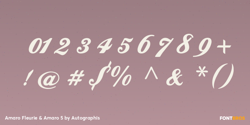 Amaro Fleurie & Amaro 5 Font Poster #1