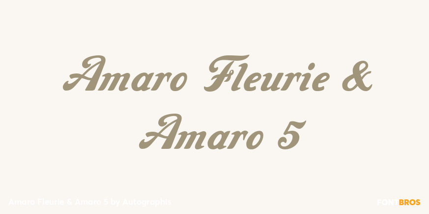 Amaro Fleurie & Amaro 5 Poster
