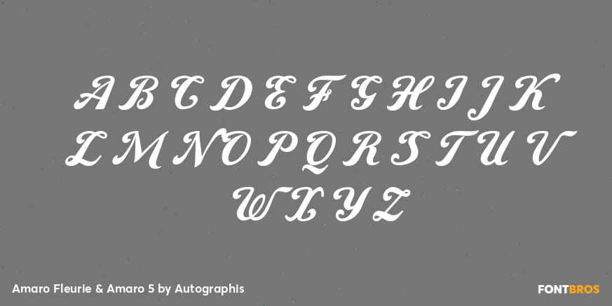 Amaro Fleurie & Amaro 5 Font Poster #1