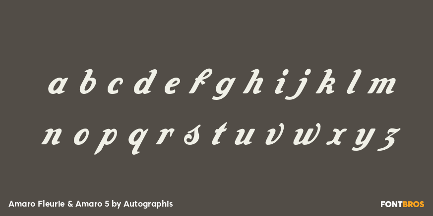 Amaro Fleurie & Amaro 5 Font Poster #1