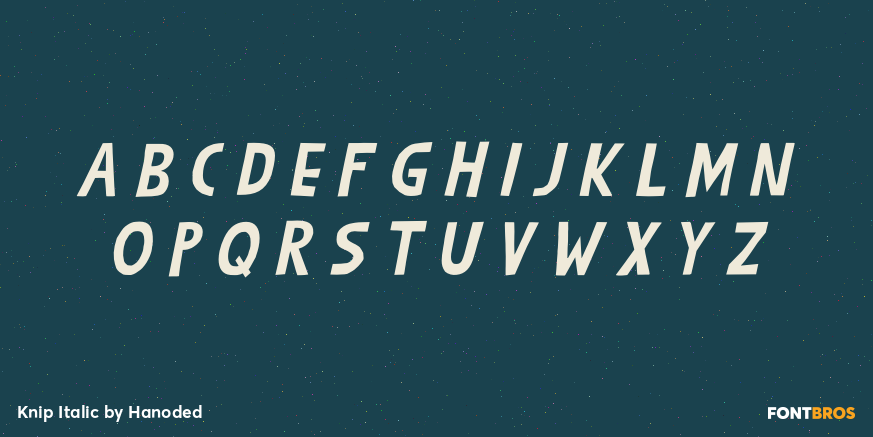 Knip Italic Font Poster #2