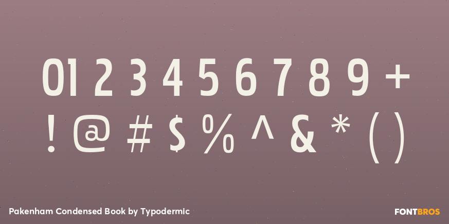 Pakenham Condensed Book Font Poster #4
