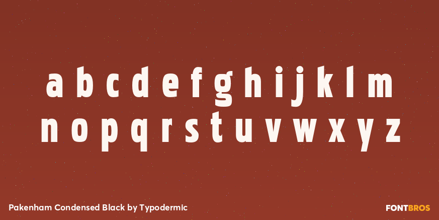 Pakenham Condensed Black Font Poster #3