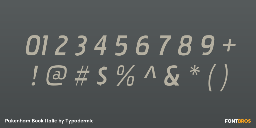 Pakenham Book Italic Font Poster #4