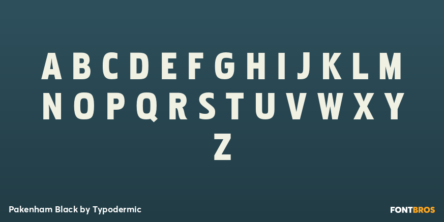 Pakenham Black Font Poster #1