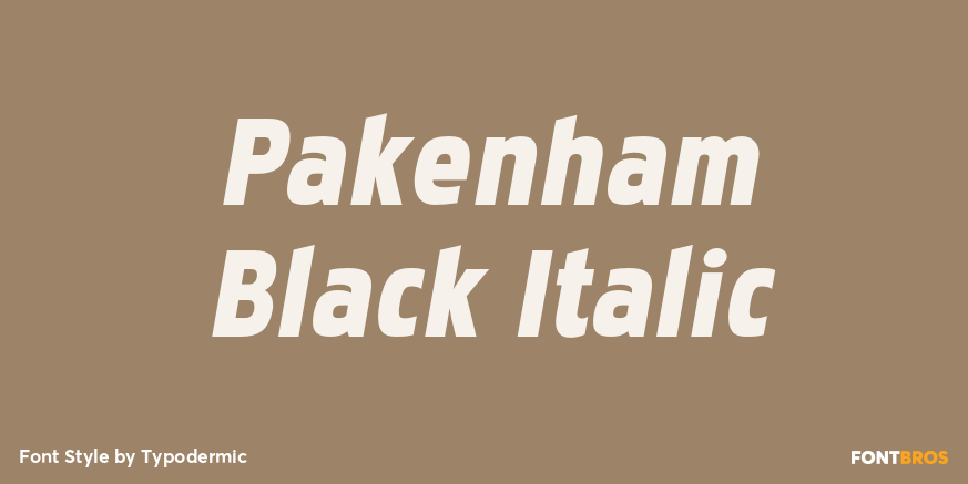 Pakenham Black Italic Font Poster #1