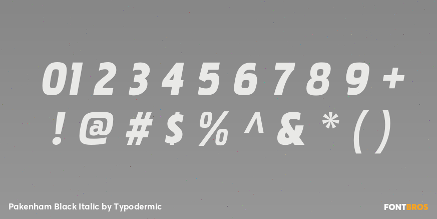 Pakenham Black Italic Font Poster #1