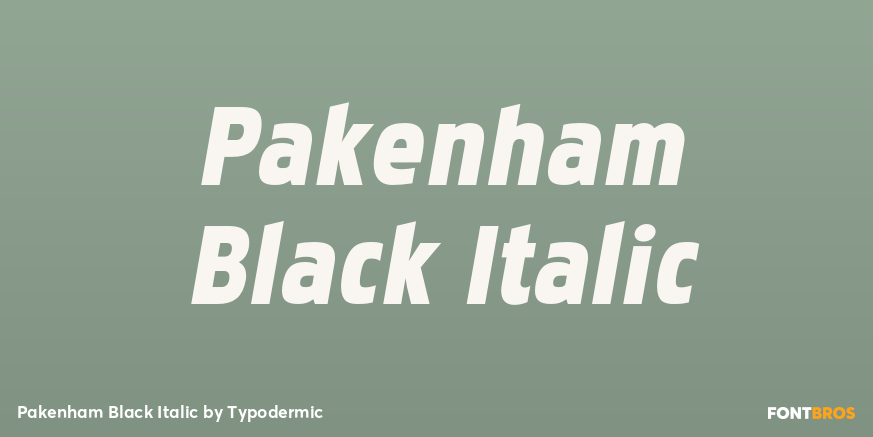 Pakenham Black Italic Font Poster #1