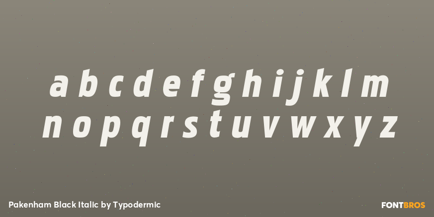 Pakenham Black Italic Font Poster #3