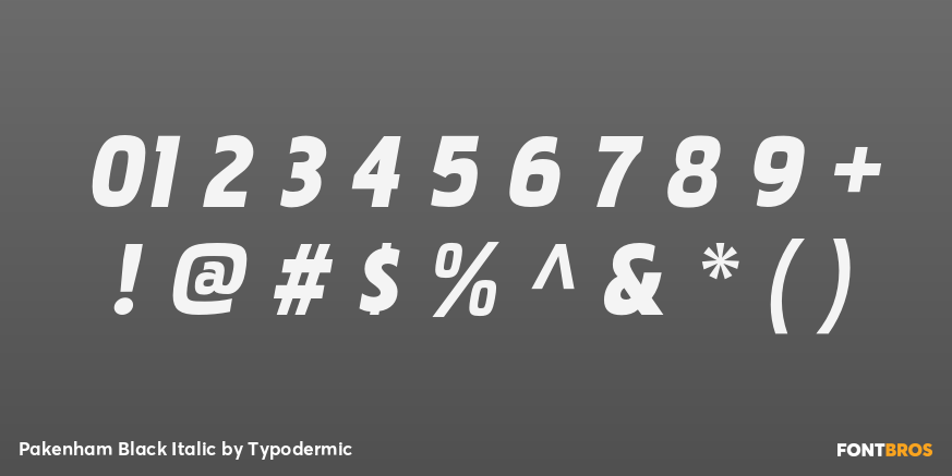 Pakenham Black Italic Font Poster #4