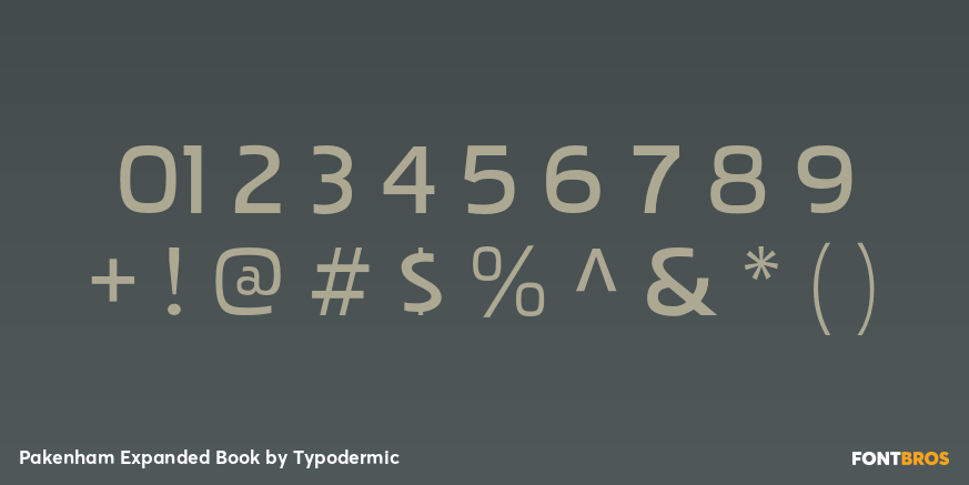 Pakenham Expanded Book Font Poster #1