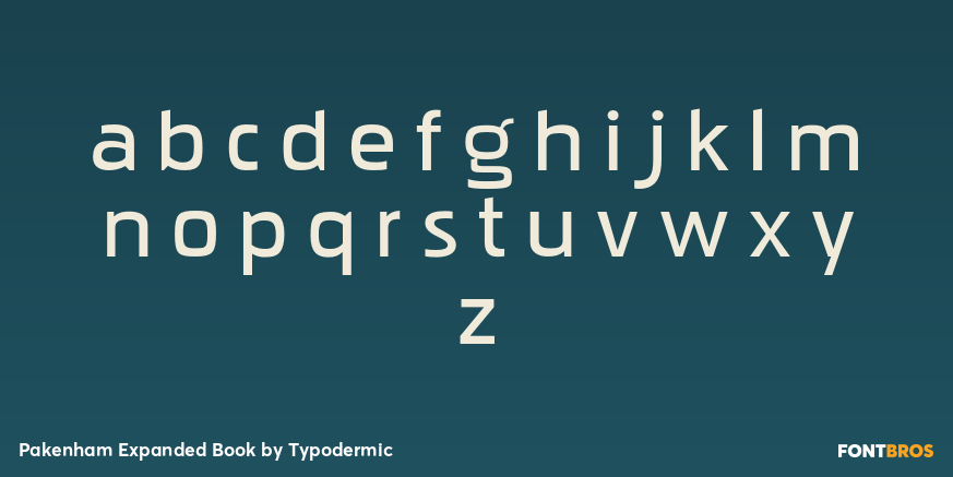 Pakenham Expanded Book Font Poster #1