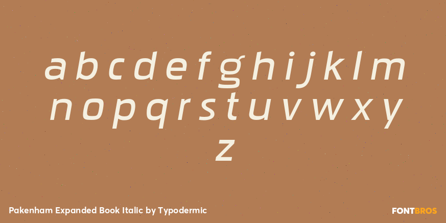 Pakenham Expanded Book Italic Font Poster #3
