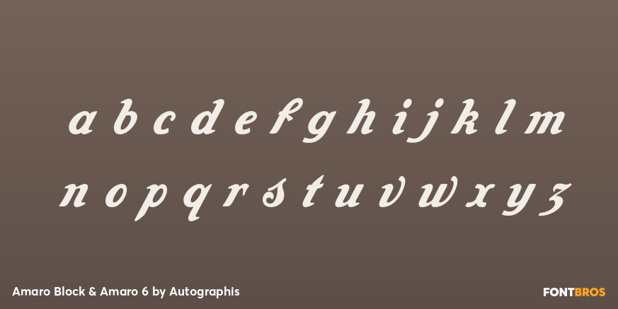 Amaro Block & Amaro 6 Font Poster #3