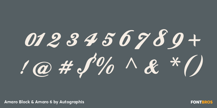 Amaro Block & Amaro 6 Font Poster #4