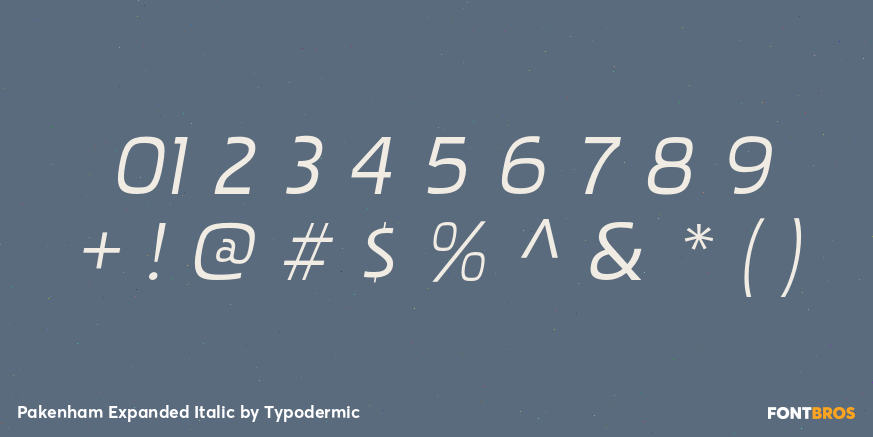 Pakenham Expanded Italic Font Poster #4