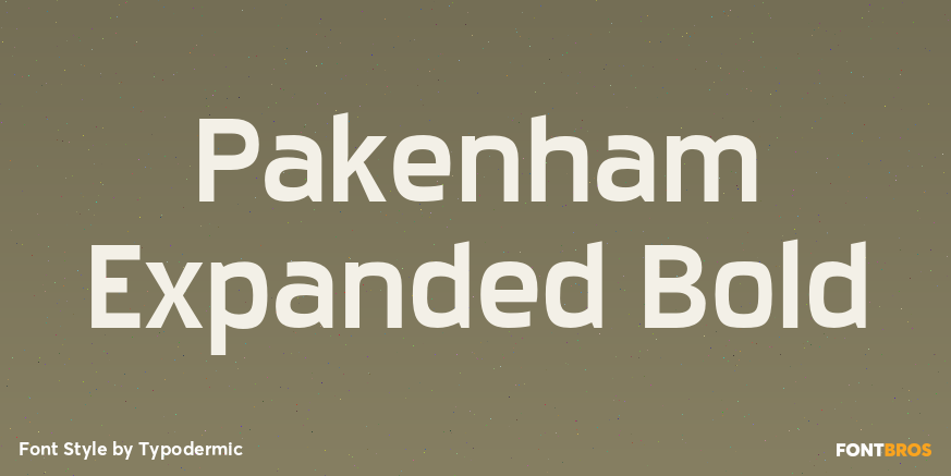 Pakenham Expanded Bold Font Poster #1