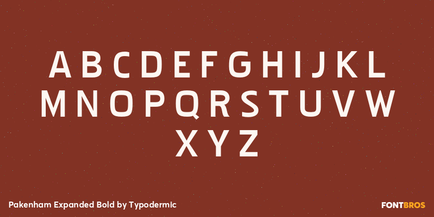 Pakenham Expanded Bold Font Poster #2