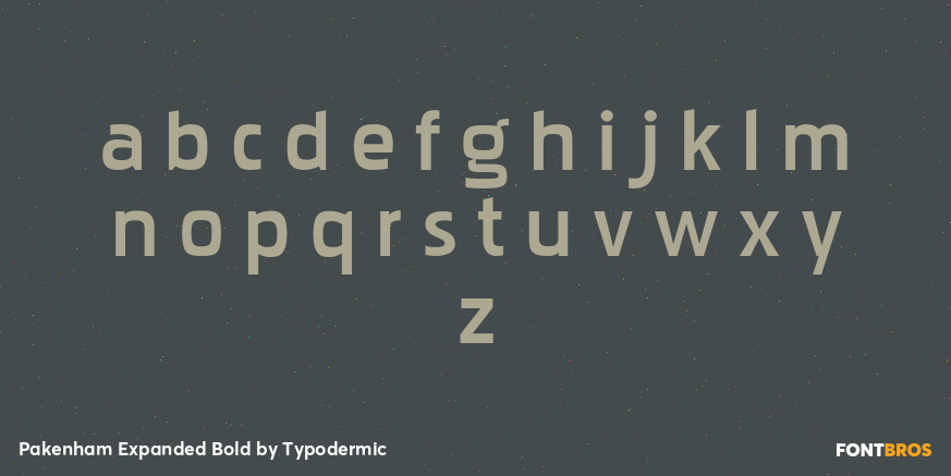 Pakenham Expanded Bold Font Poster #3