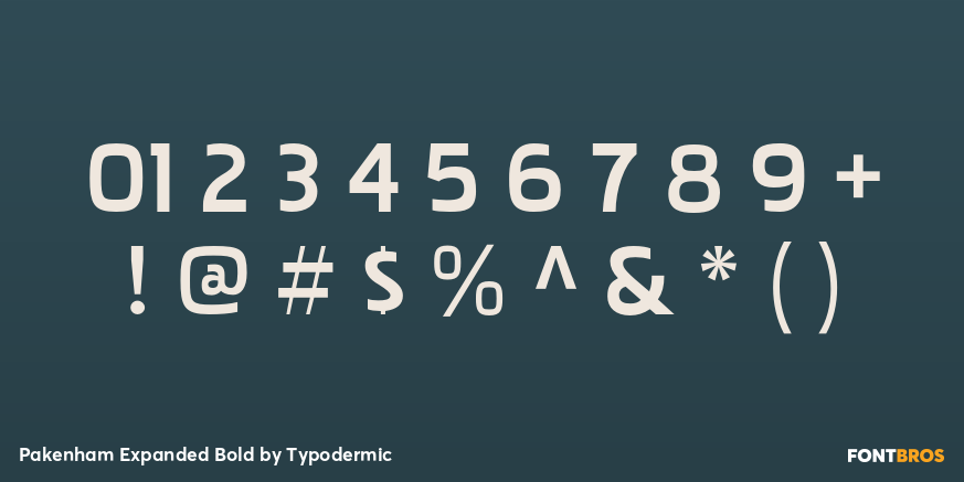Pakenham Expanded Bold Font Poster #4
