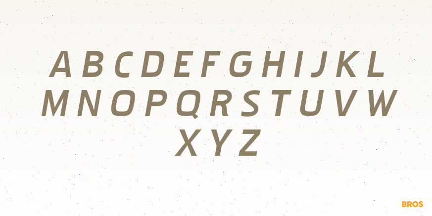 Pakenham Expanded Bold Italic Font Poster #2