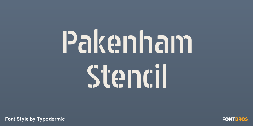 Pakenham Stencil Poster