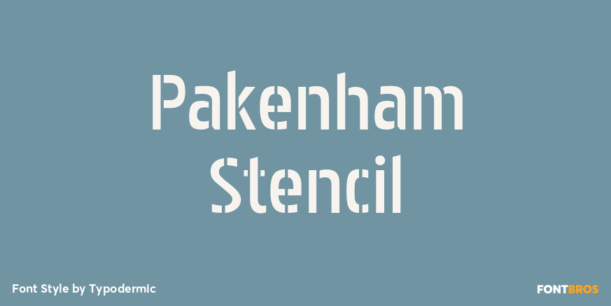 Pakenham Stencil Poster