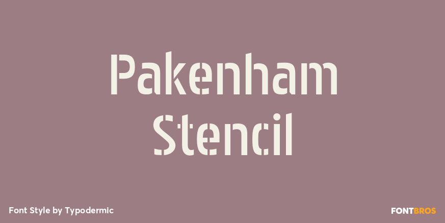 Pakenham Stencil Poster