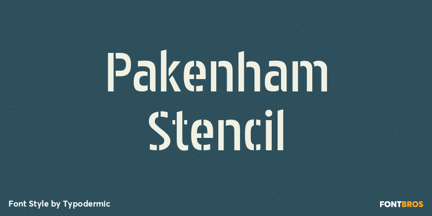 Pakenham Stencil Poster