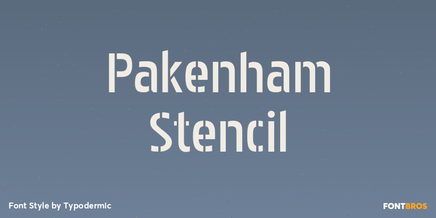 Pakenham Stencil Poster