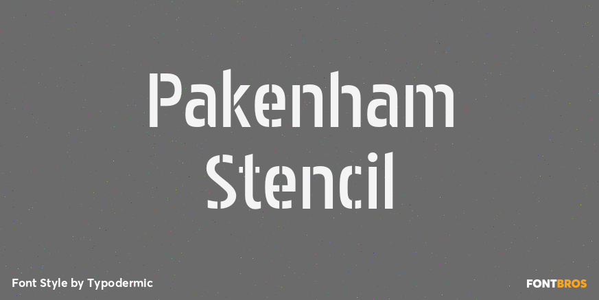 Pakenham Stencil Poster