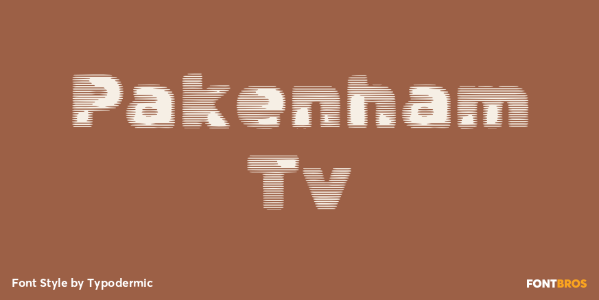 Pakenham Tv Font Poster #1