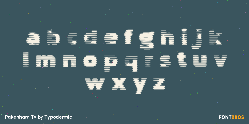 Pakenham Tv Font Poster #3