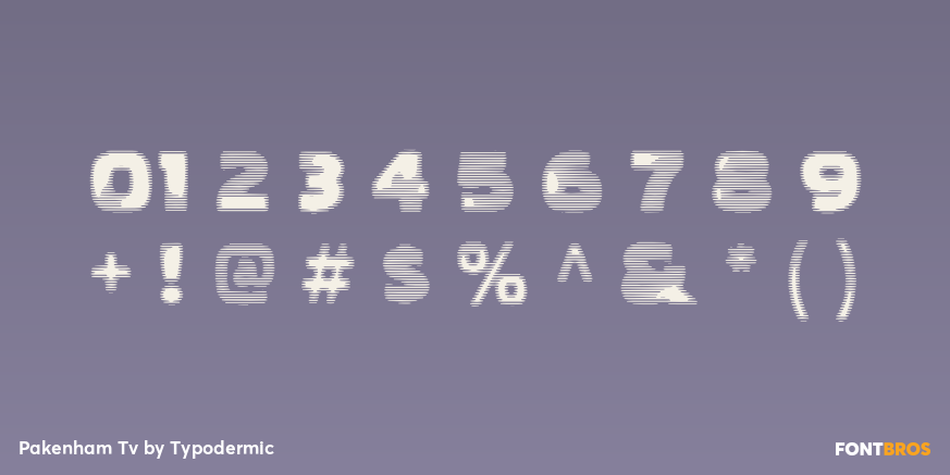 Pakenham Tv Font Poster #4