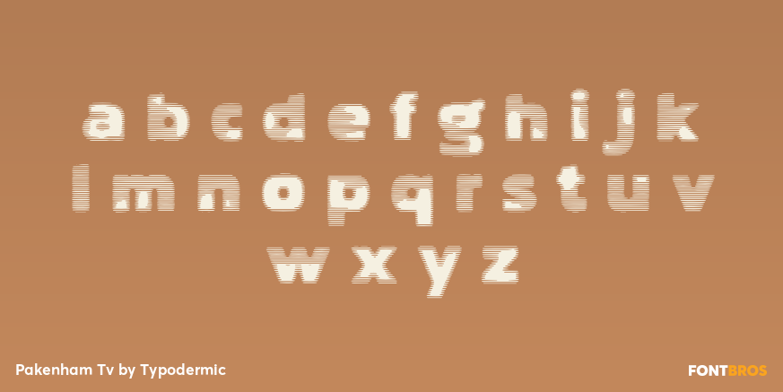 Pakenham Tv Font Poster #1