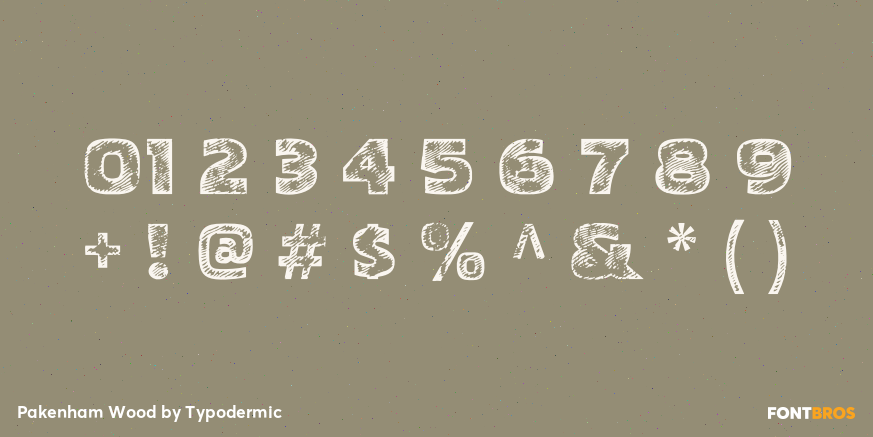 Pakenham Wood Font Poster #1