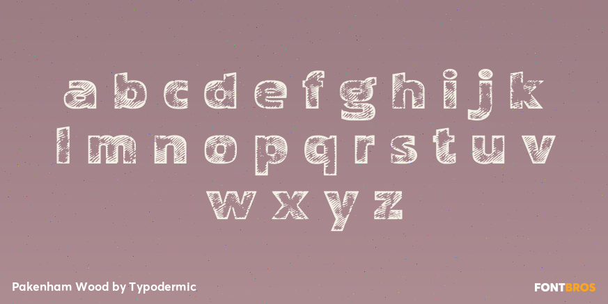 Pakenham Wood Font Poster #3