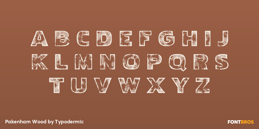 Pakenham Wood Font Poster #1
